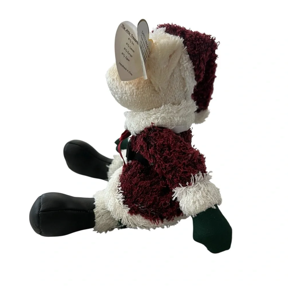 TY Attic Treasures Handmade Holiday Santa Bear Collectible 2000 Vintage